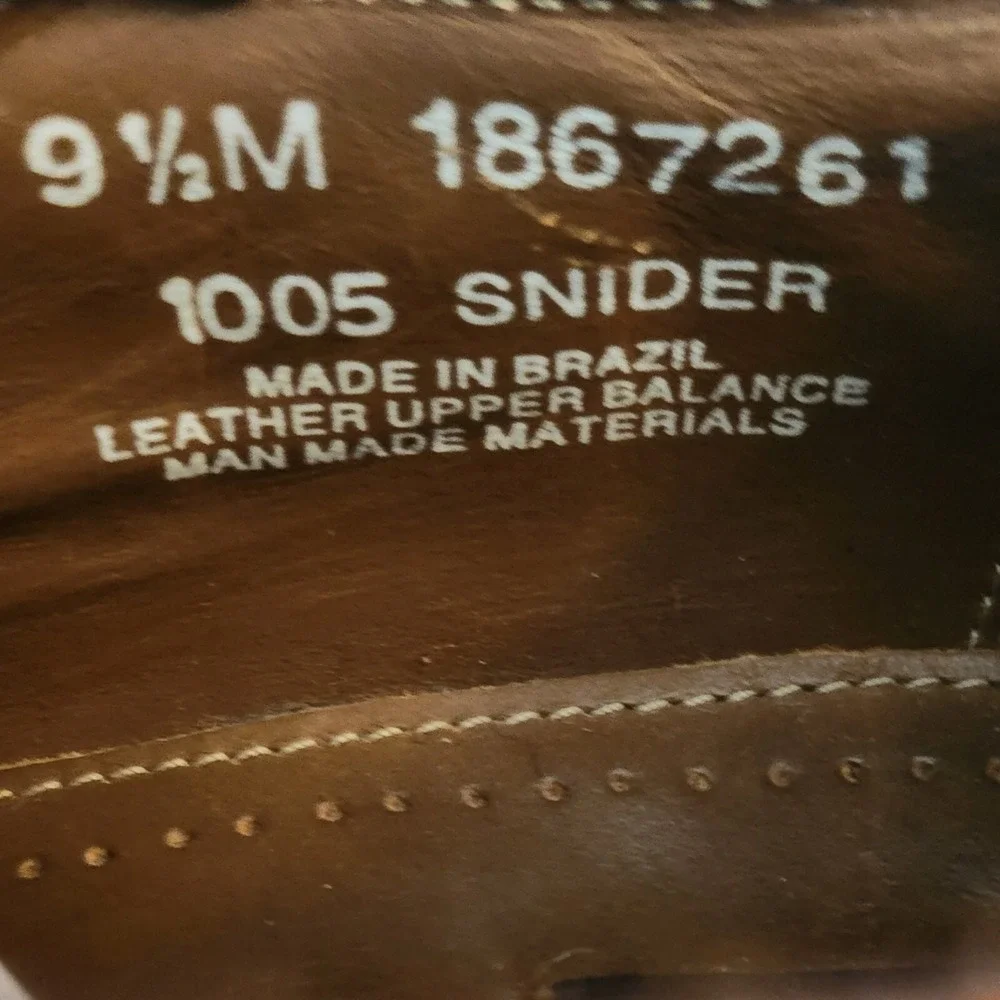 G.H‎ Bass & Co. Pasadena Brown Leather Shoes Mens 10.5
